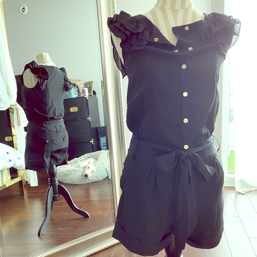 Ted baker ruffle sleeve romper